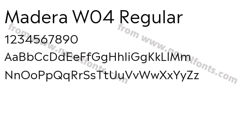 Madera W04 RegularPreview