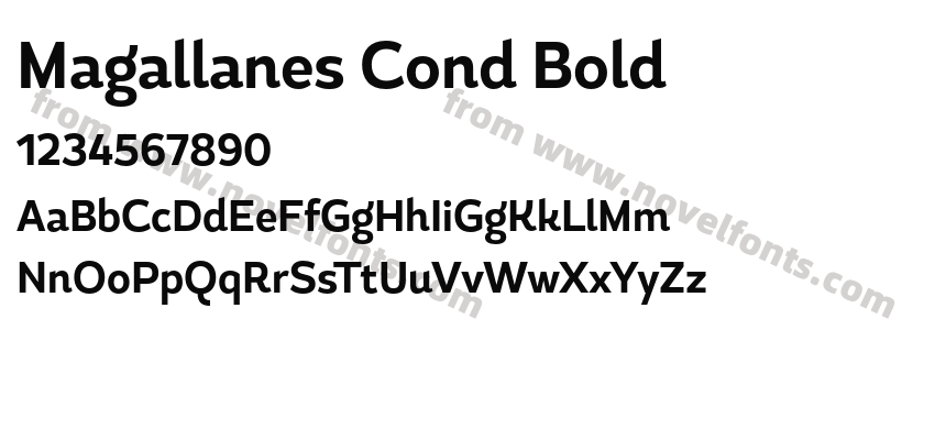 Magallanes Cond BoldPreview