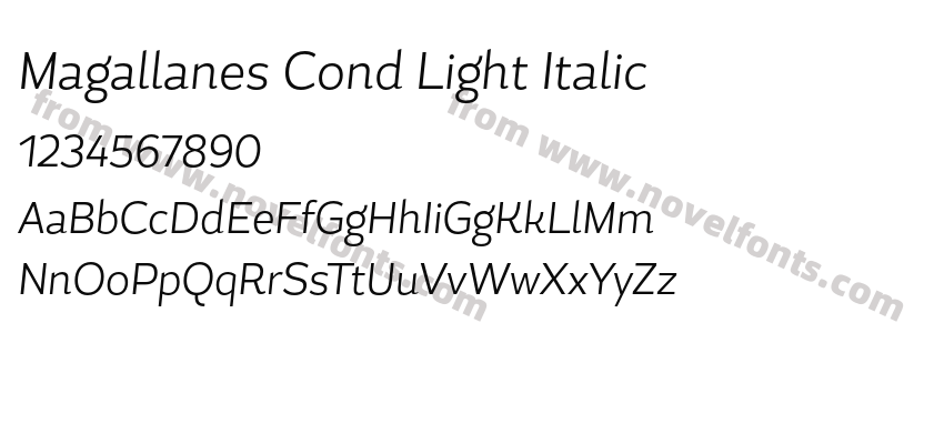 Magallanes Cond Light ItalicPreview