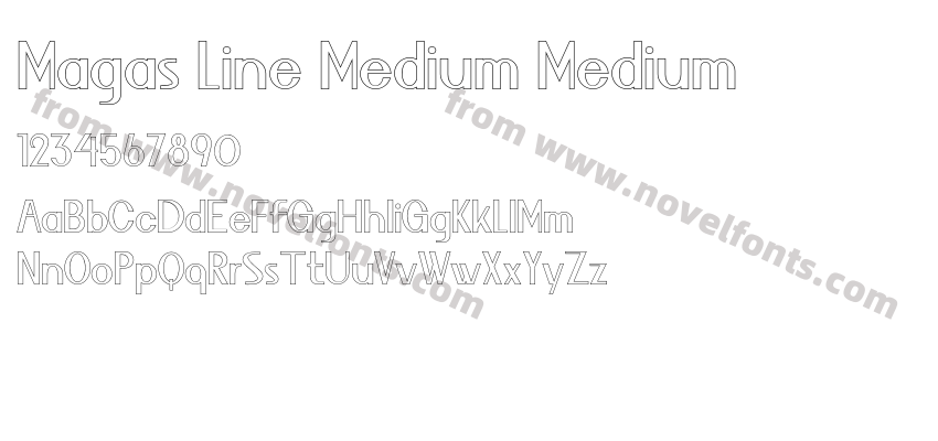 Magas Line Medium MediumPreview