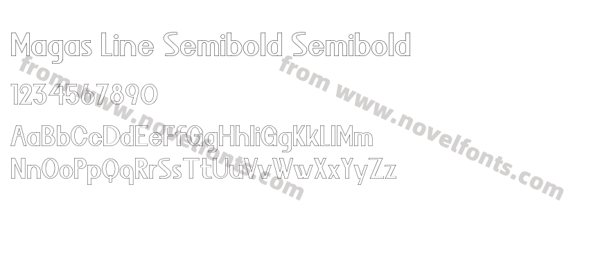 Magas Line Semibold SemiboldPreview
