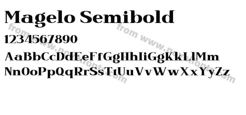 Magelo SemiboldPreview