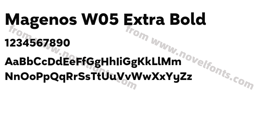 Magenos W05 Extra BoldPreview