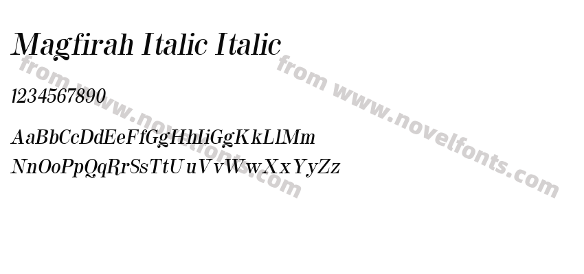 Magfirah Italic ItalicPreview