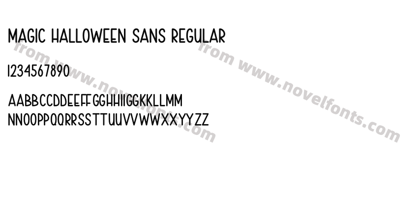 Magic Halloween Sans RegularPreview