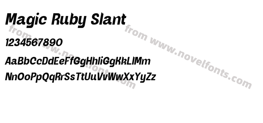 Magic Ruby SlantPreview