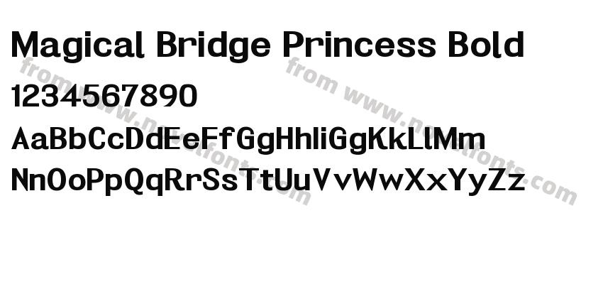 Magical Bridge Princess BoldPreview