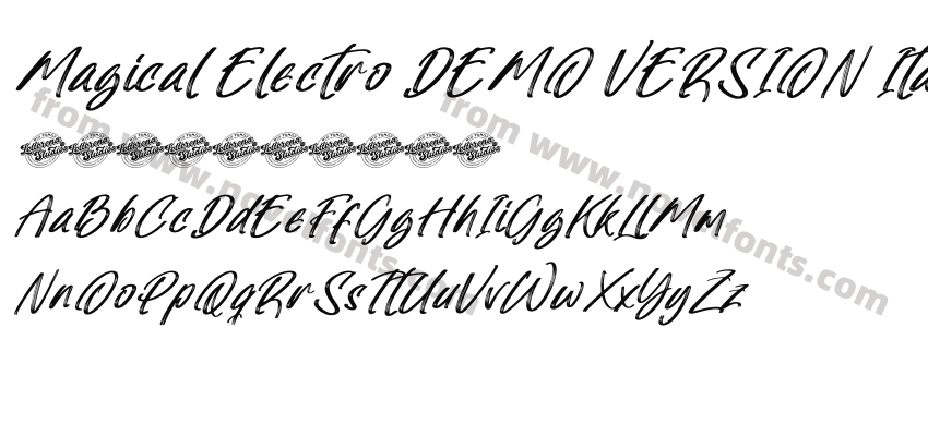 Magical Electro DEMO VERSION ItalicPreview