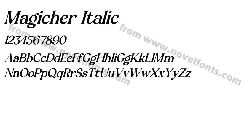 Magicher ItalicPreview