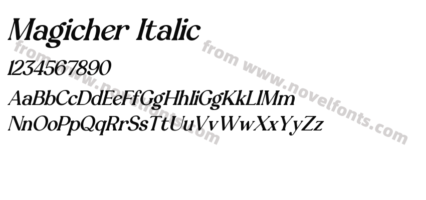 Magicher ItalicPreview