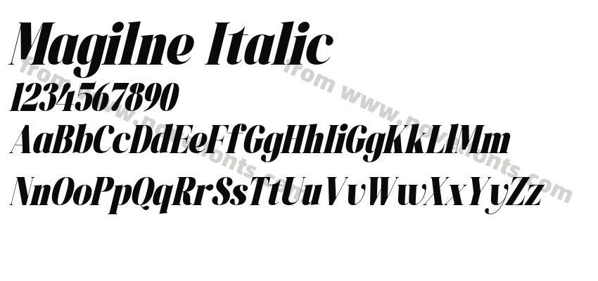 Magilne ItalicPreview