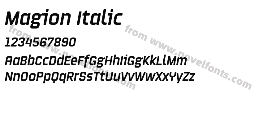 Magion ItalicPreview