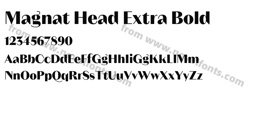 Magnat Head Extra BoldPreview