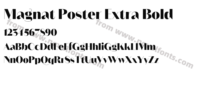 Magnat Poster Extra BoldPreview