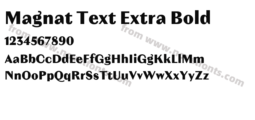 Magnat Text Extra BoldPreview