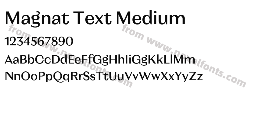 Magnat Text MediumPreview