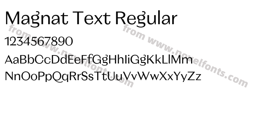 Magnat Text RegularPreview