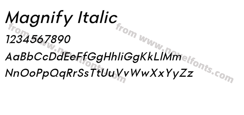 Magnify ItalicPreview