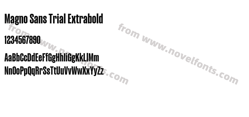 Magno Sans Trial ExtraboldPreview