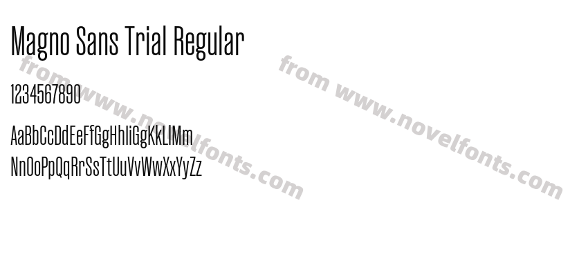 Magno Sans Trial RegularPreview