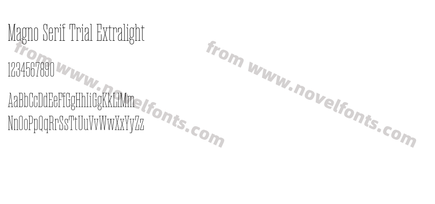 Magno Serif Trial ExtralightPreview