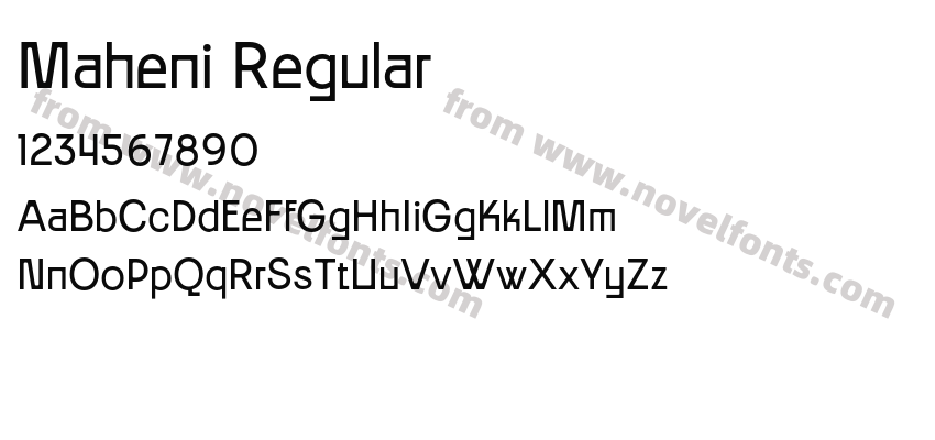 Maheni RegularPreview