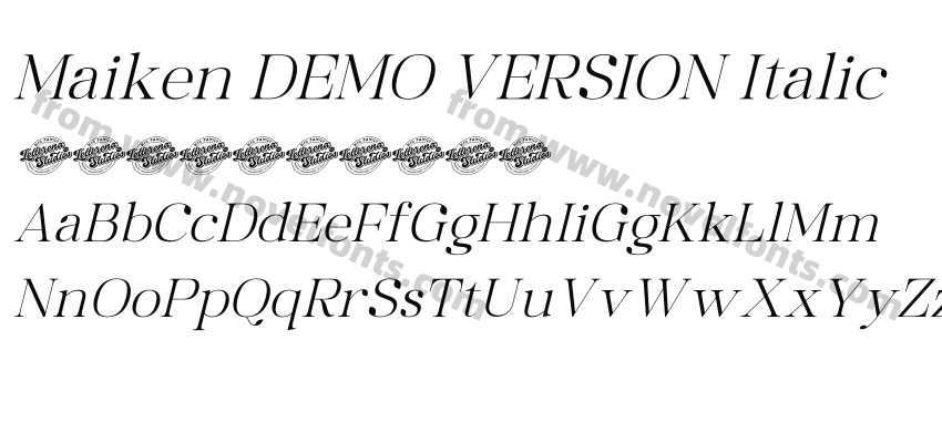 Maiken DEMO VERSION ItalicPreview