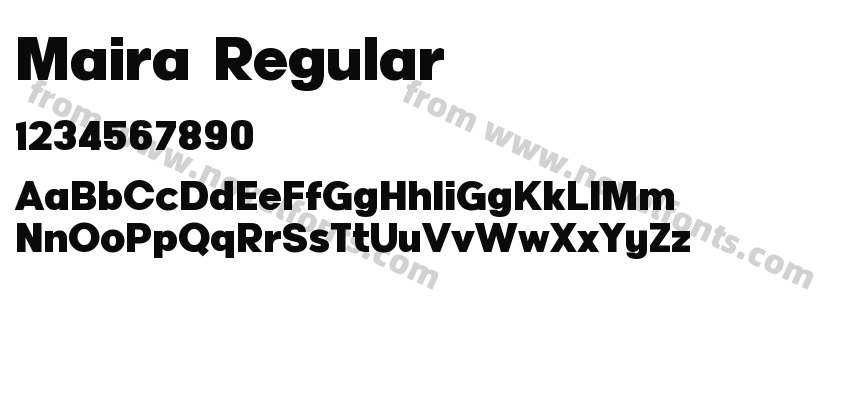 Maira RegularPreview