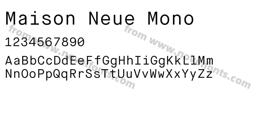 Maison Neue MonoPreview