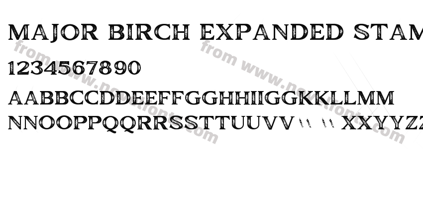 Major Birch Expanded StampPreview