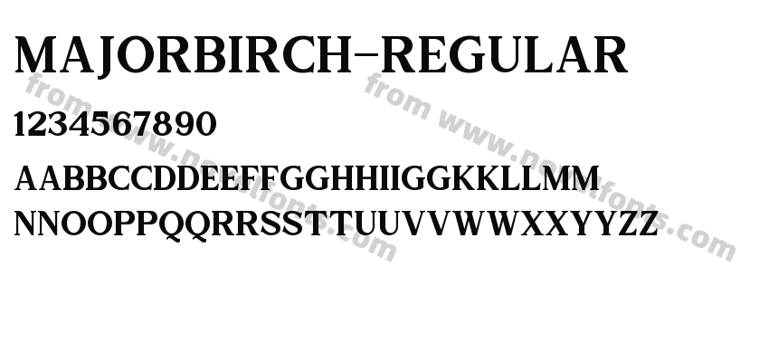 MajorBirch-RegularPreview