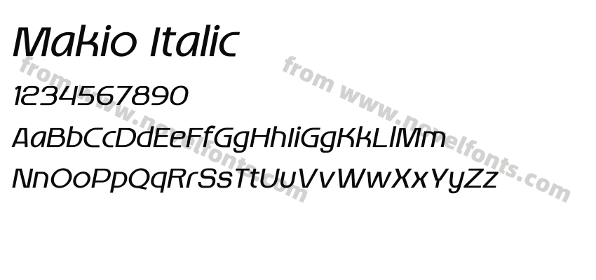 Makio ItalicPreview