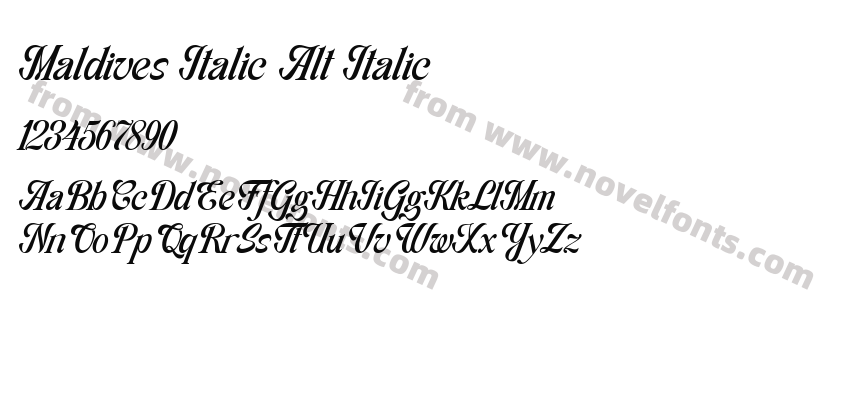 Maldives Italic Alt ItalicPreview