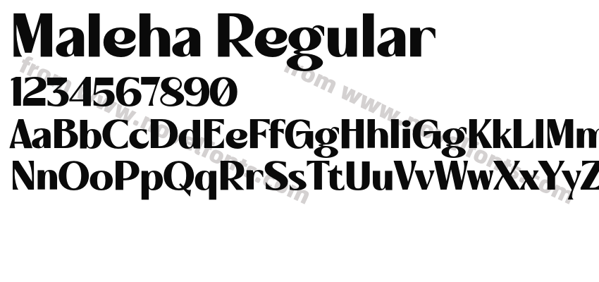 Maleha RegularPreview