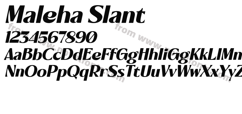 Maleha SlantPreview