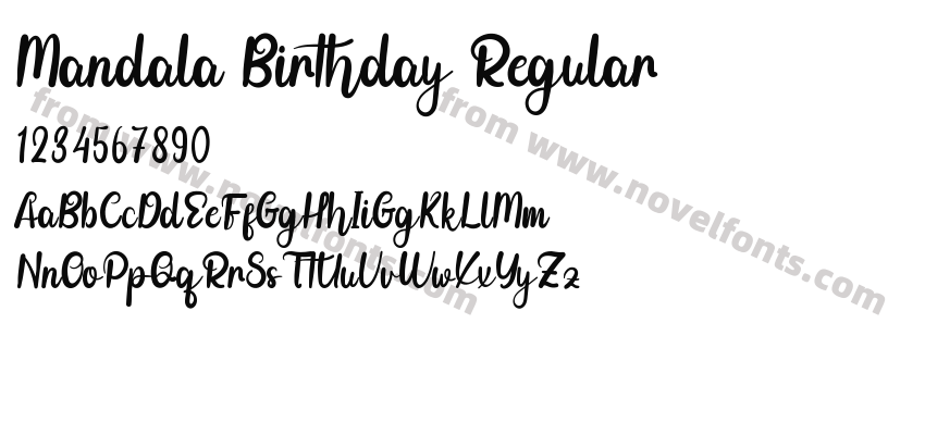 Mandala Birthday RegularPreview