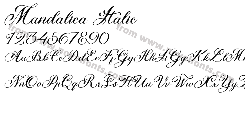 Mandalica ItalicPreview