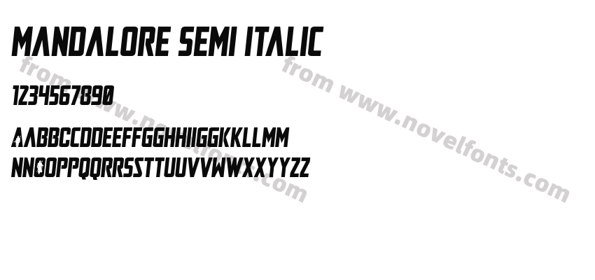 Mandalore Semi ItalicPreview