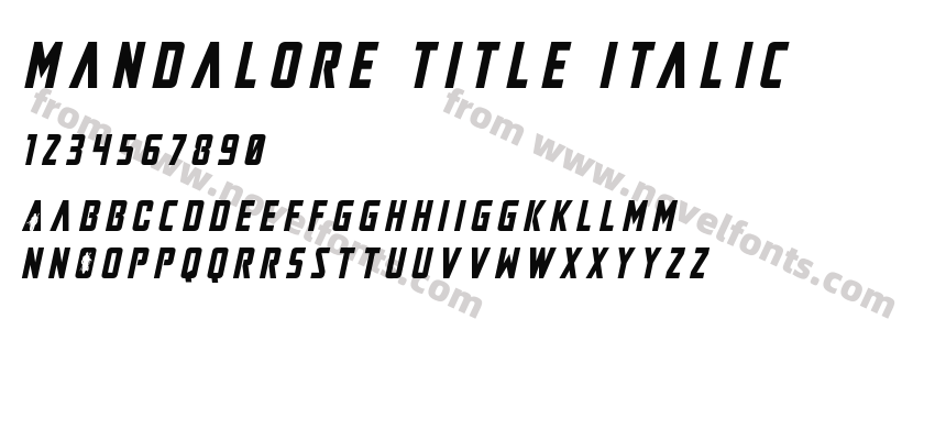 Mandalore Title ItalicPreview
