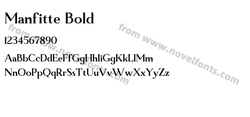 Manfitte BoldPreview