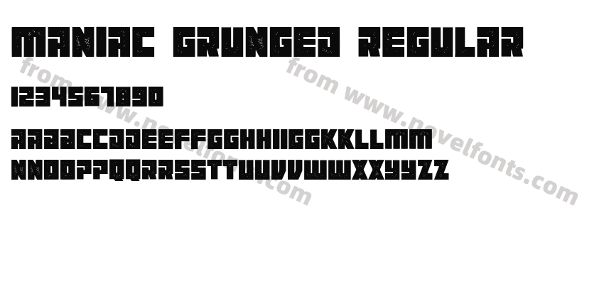 Maniac Grunged RegularPreview