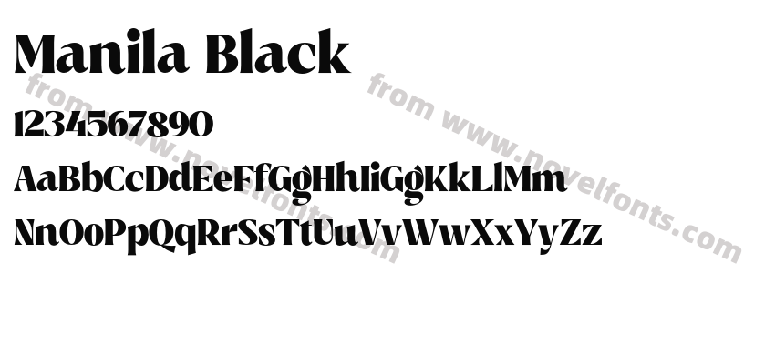 Manila BlackPreview