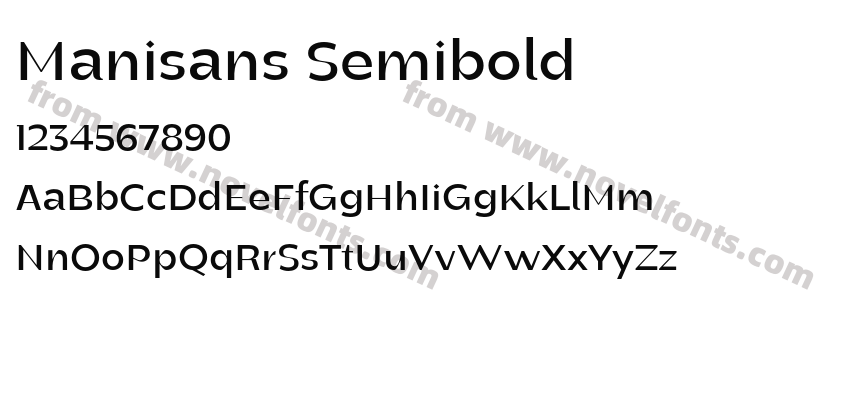 Manisans SemiboldPreview