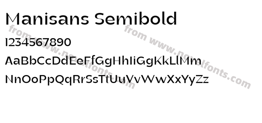 Manisans SemiboldPreview