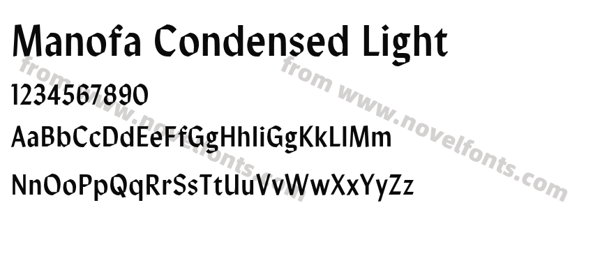 Manofa Condensed LightPreview