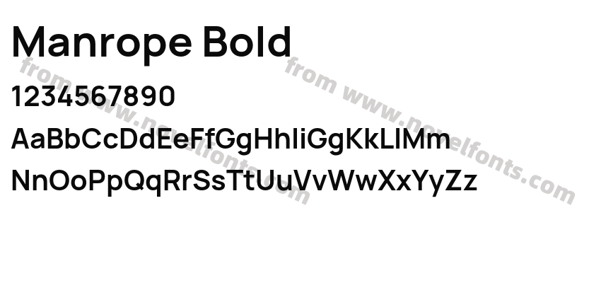 Manrope BoldPreview