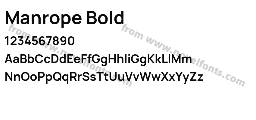Manrope BoldPreview