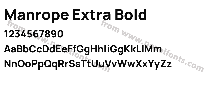 Manrope Extra BoldPreview