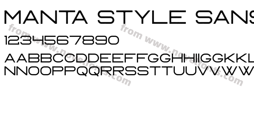 Manta Style Sans RoughPreview