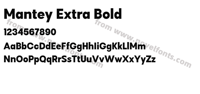 Mantey Extra BoldPreview